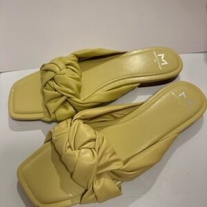 Marc Fisher Lemon Knotted Slide Sandals
